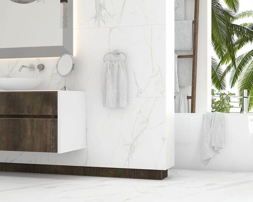 White Polished Rect 60x120